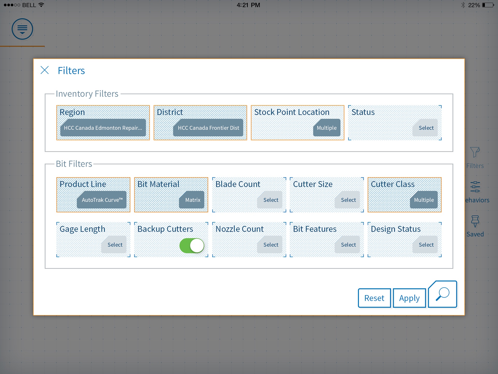 Baker Hughes BitGenie, screen 4