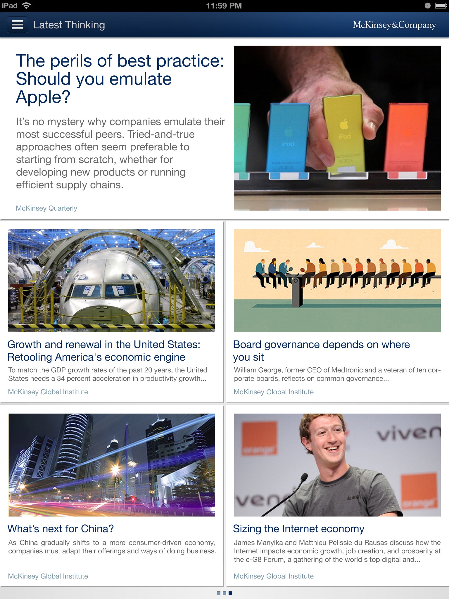 McKinsey Insights, screen 17