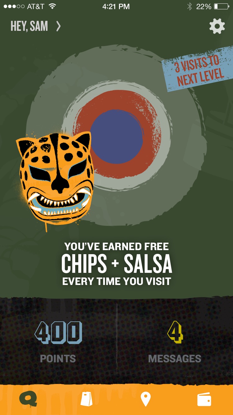 Qdoba, iOS, screen 2