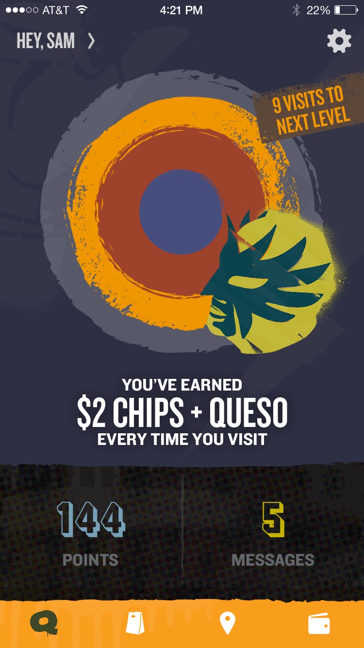 Qdoba, iOS, screen 3