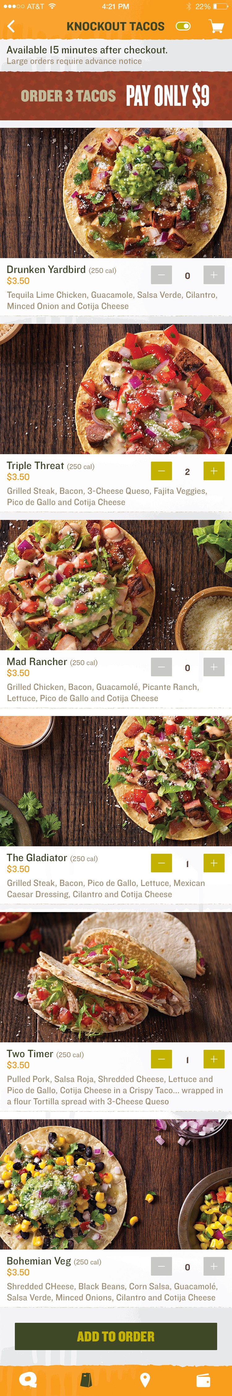 Qdoba, iOS, screen 7