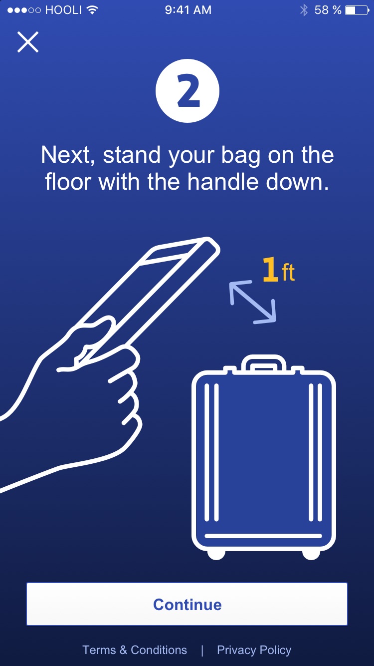 Southwest Airlines, Carry-on bag sizer, screen 3